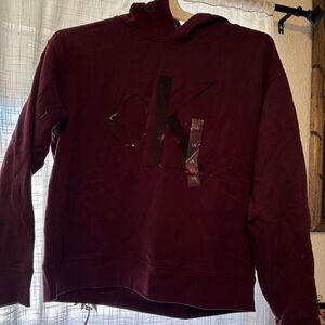 Burgundy Calvin Klein Jeans Hoodie